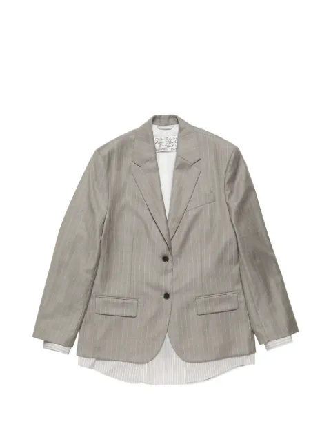 Acne Studios pinstripe-pattern layered blazer