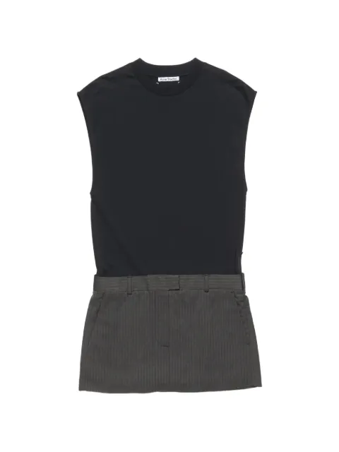 Acne Studios cotton panelled mini dress