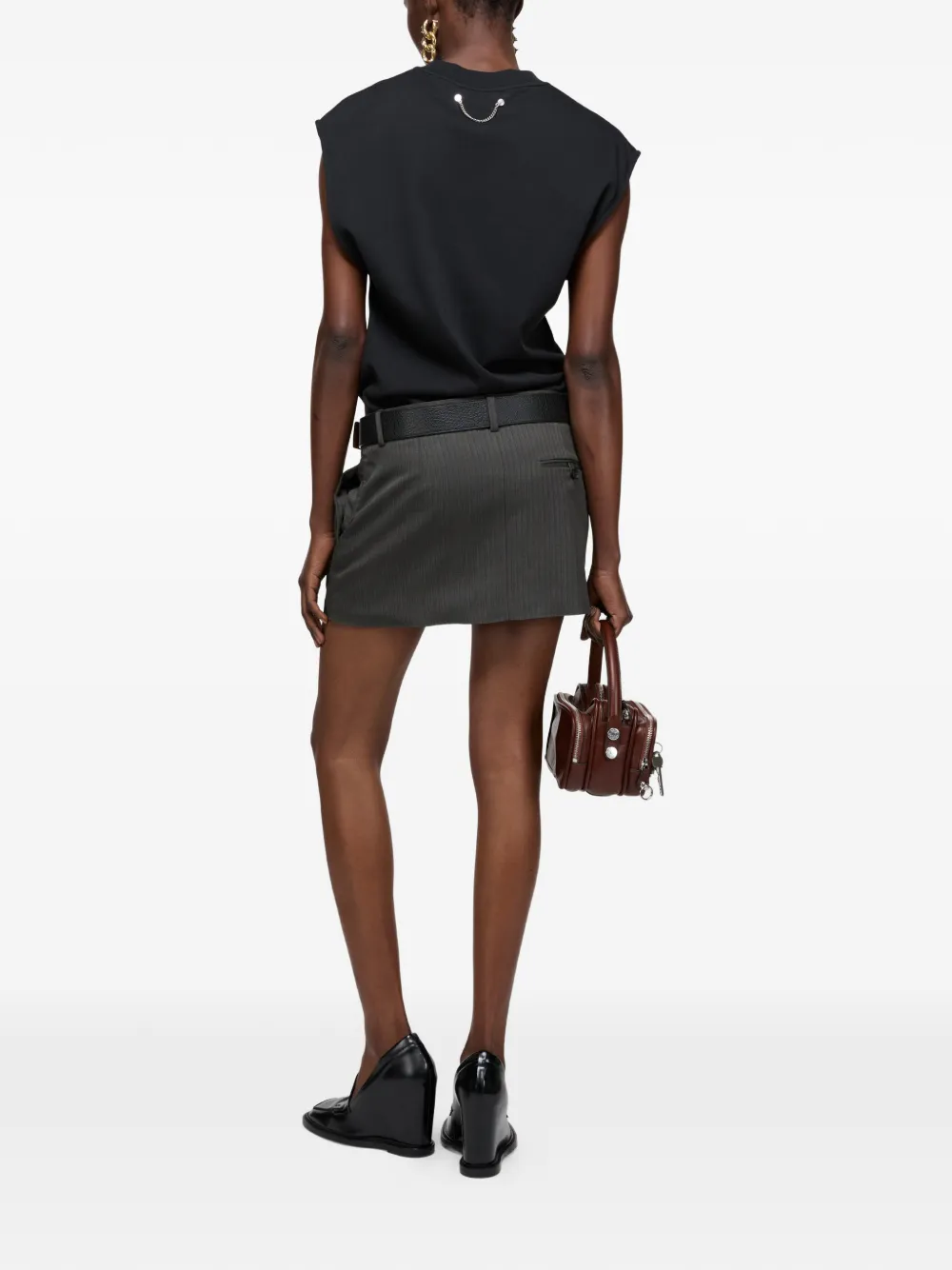Acne Studios Gelaagde mini-jurk Zwart