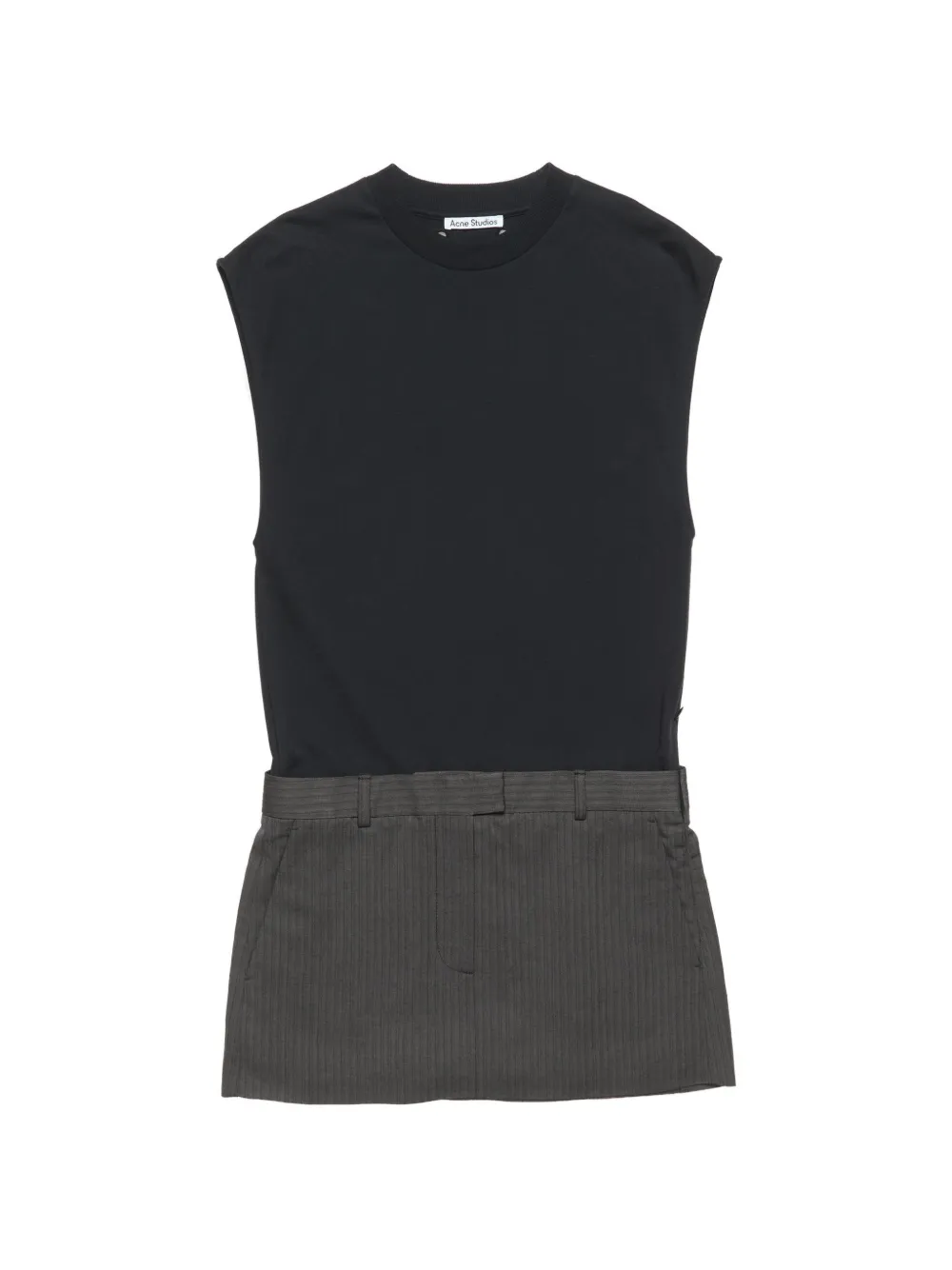 Acne Studios Gelaagde mini-jurk Zwart