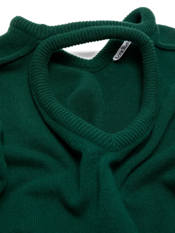 Acne Studios Vネック セーター | グリーン | FARFETCH JP