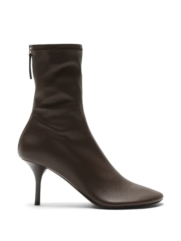 Acne Studios Leather Ankle Boots in Brown