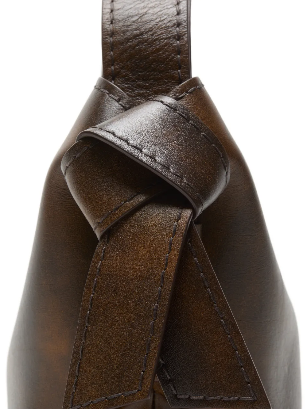 Acne Studios Mini Musubi Shoulder Bag In Brown