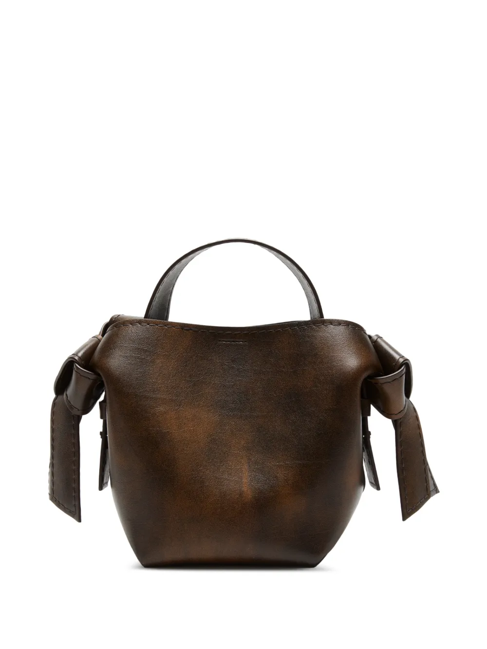 Acne Studios Mini Musubi Shoulder Bag In Brown