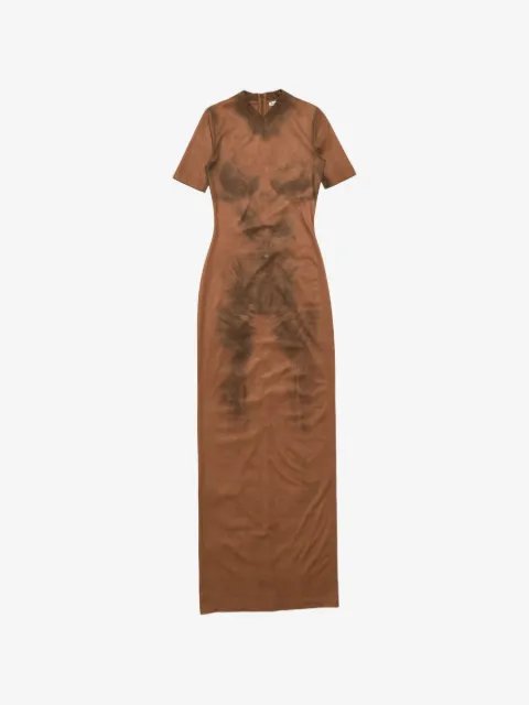 Acne Studios trompe-l’œil suede dress