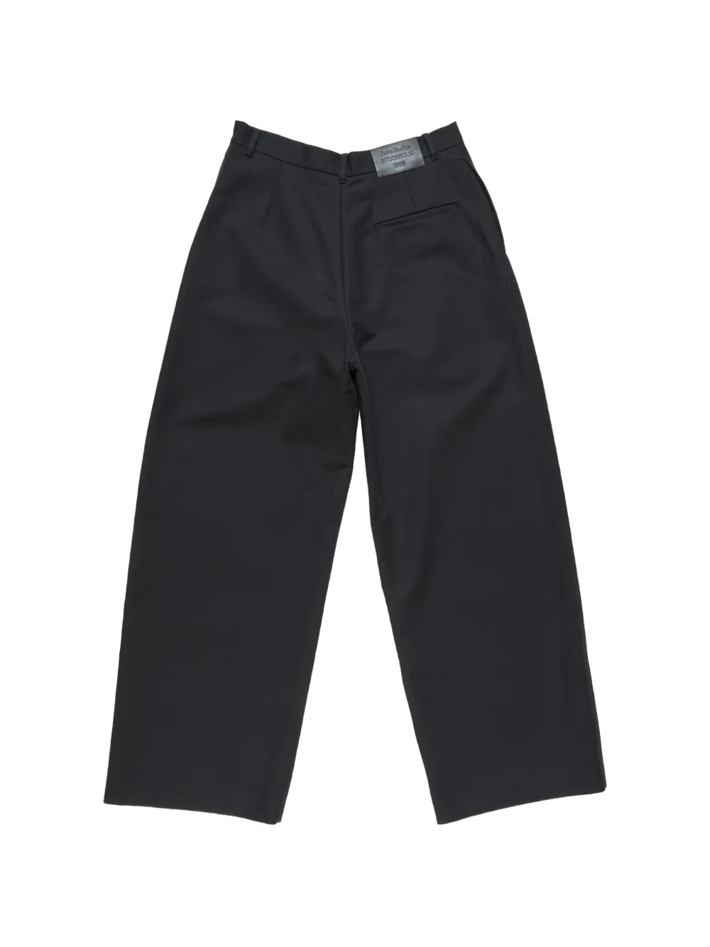 Acne Studios Broek met wijde pijpen Zwart