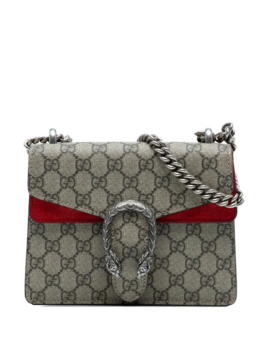 Gucci Pre-Owned 2016-2025 Small GG Supreme Dionysus crossbody bag - Marrone
