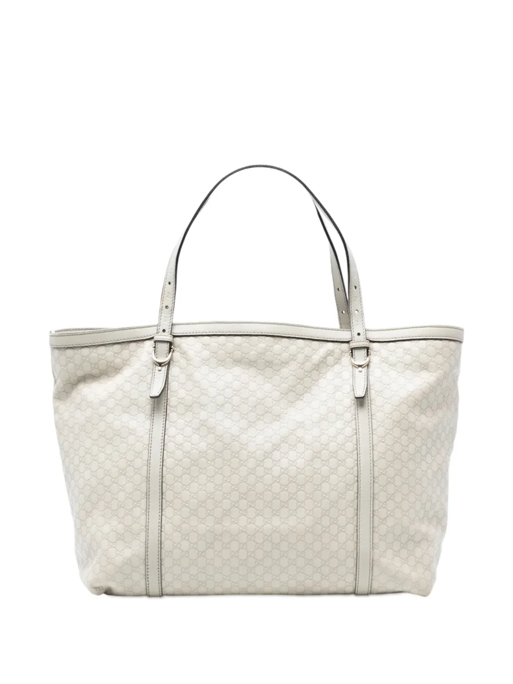 GUCCI Pre-owned 2016-2025 Microssima Nice Tote Bag In White