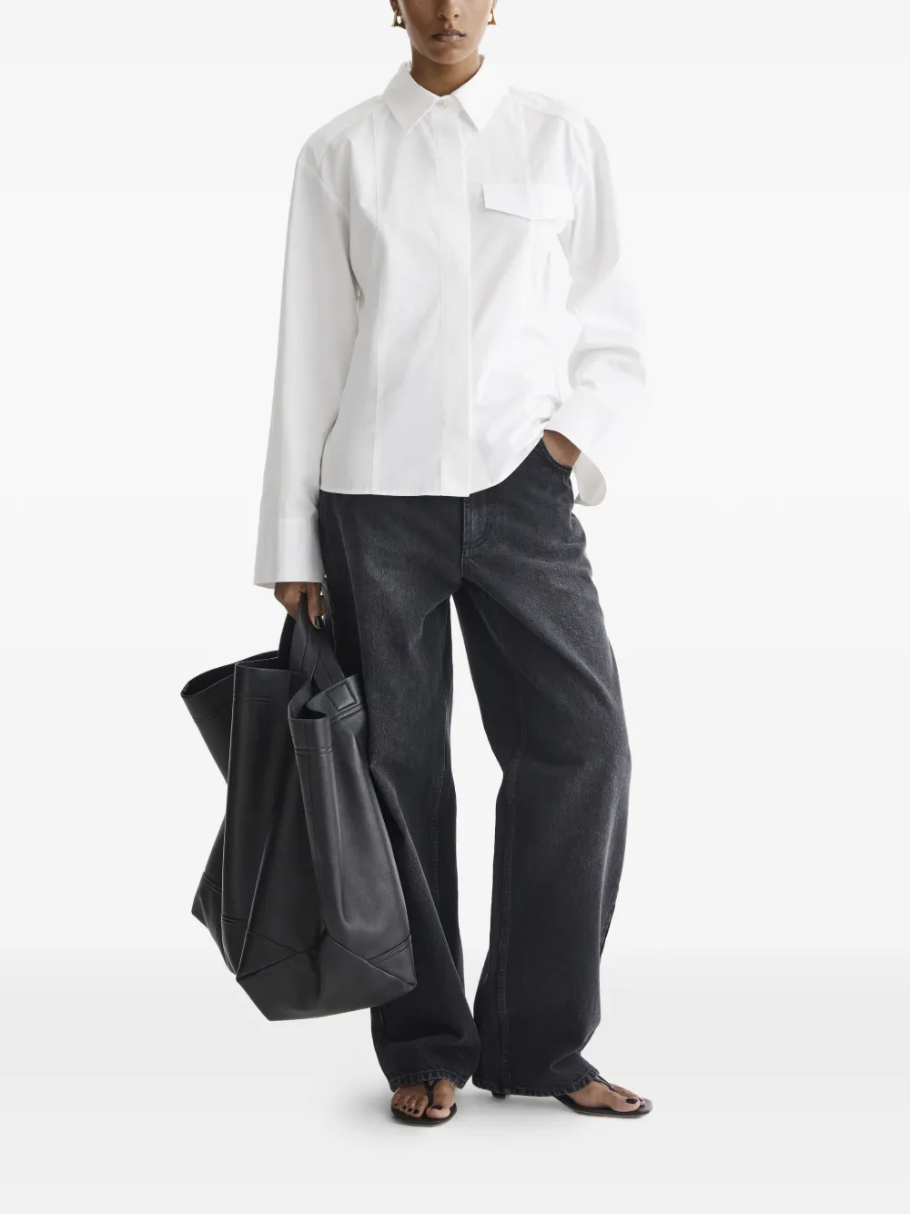 AERON Chia blouse met knopen - Wit