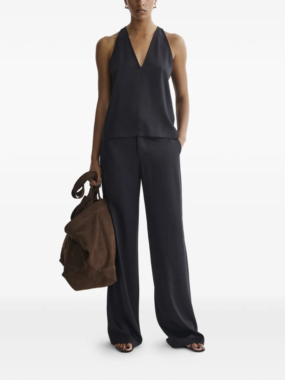  Aeron Rea V-neck Top - Black 