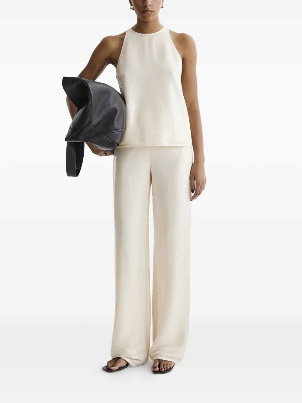  Aeron Lucia Sequined Top - Neutrals 