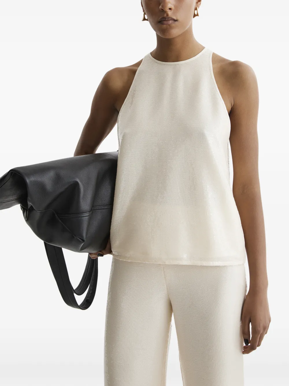  Aeron Lucia Sequined Top - Neutrals 