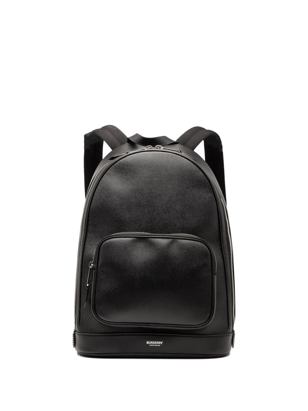 Pre-owned Burberry 2018-2025 Leather Rocco Backpack In Black