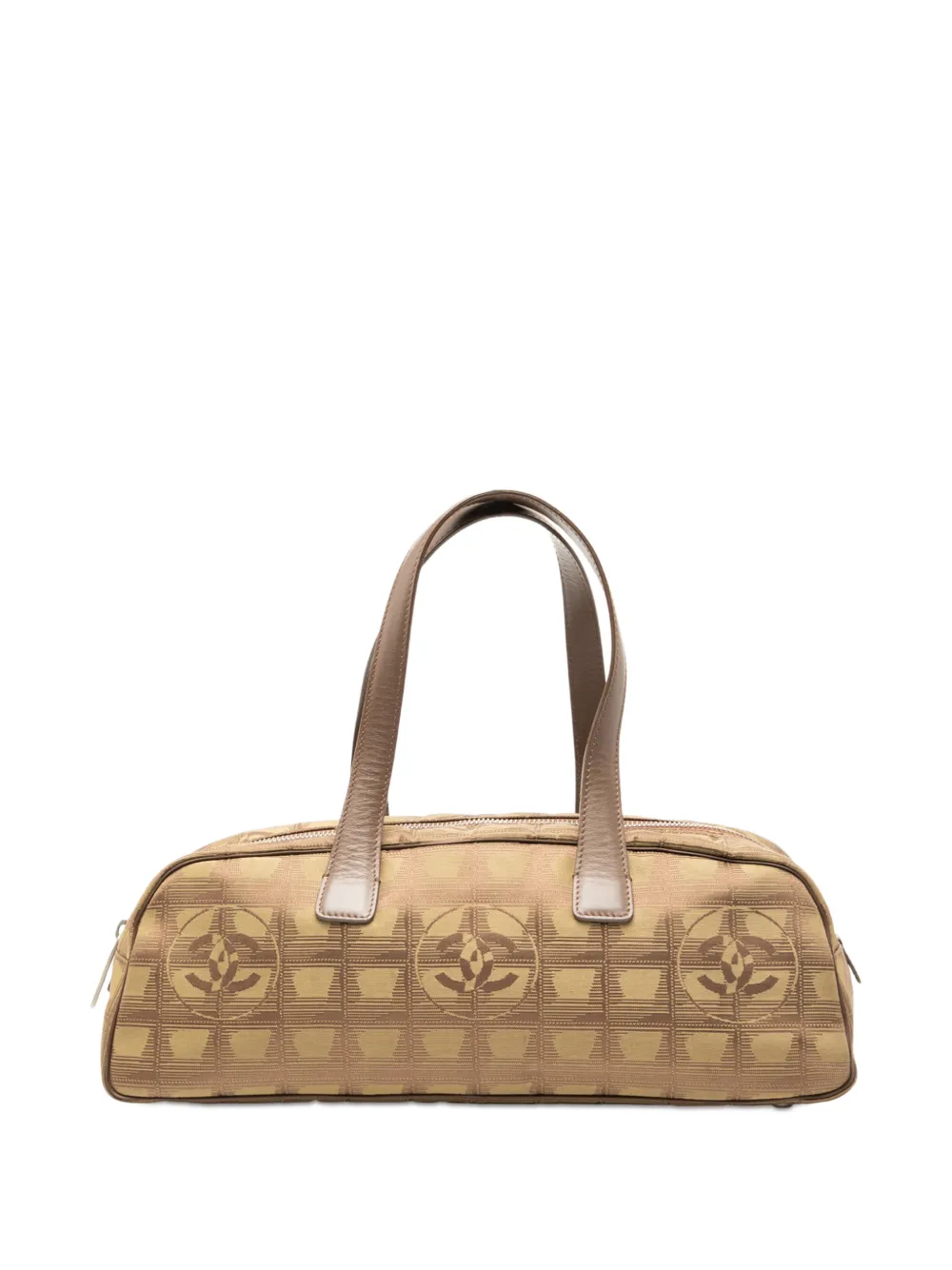 CHANEL Pre-Owned 2002-2003 New Travel Line Nylon handbag - Marrone