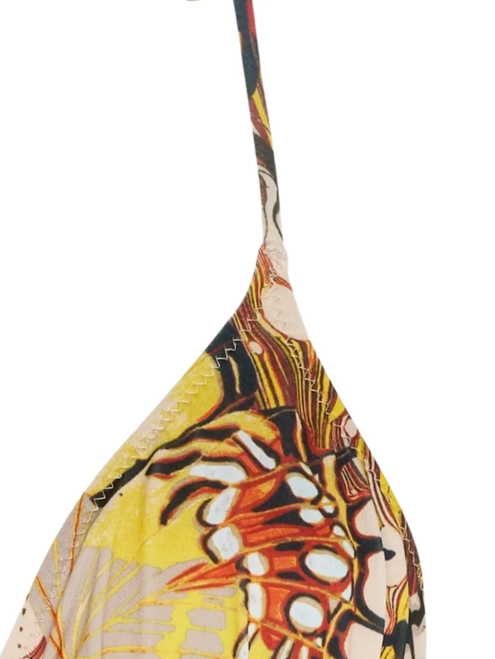  Jean Paul Gaultier Printed Tie Bikini Top - Neutrals 