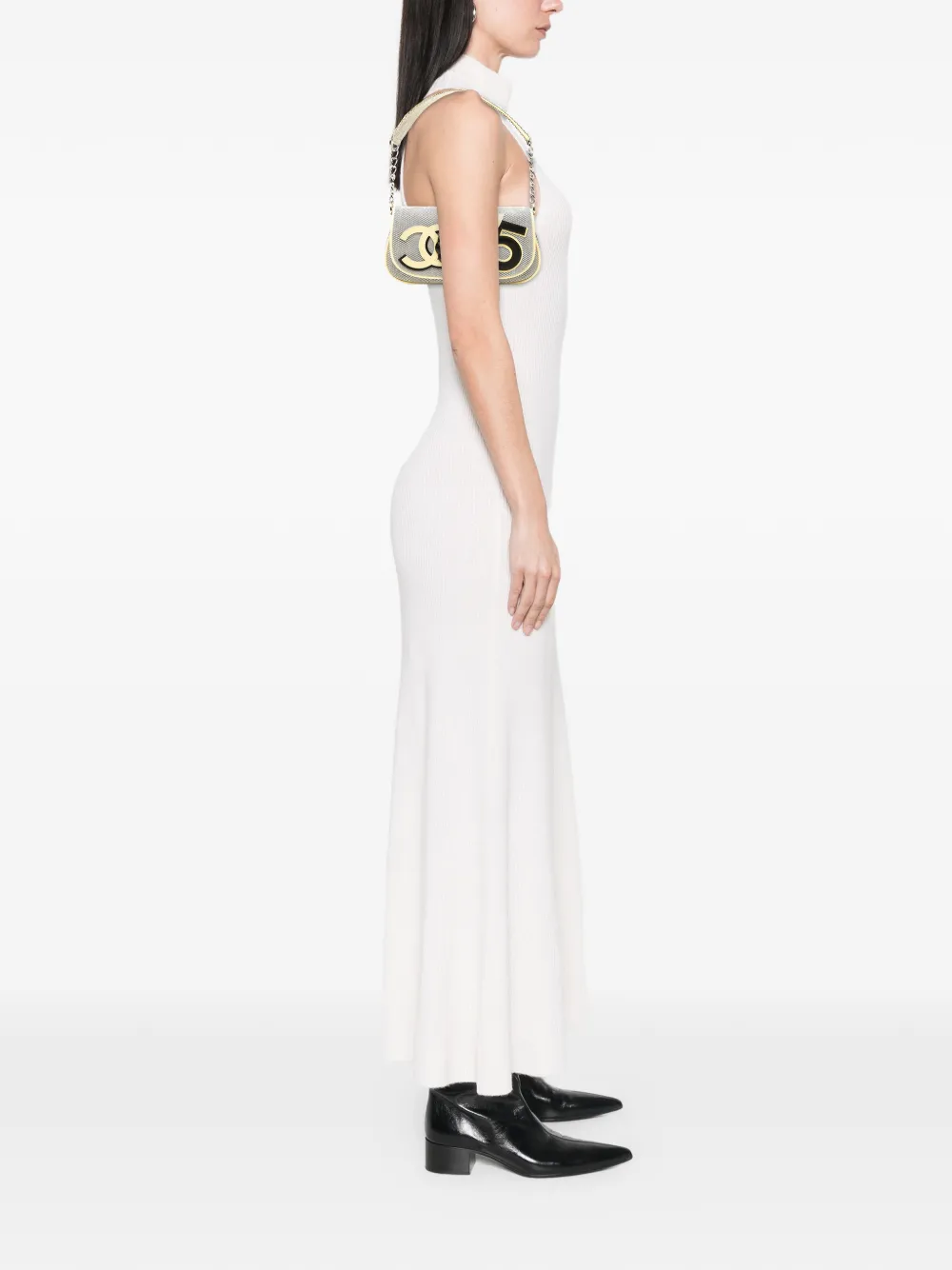 CHANEL Pre-Owned 2005-2006 Canvas CC Camellia No. 5 shoulder bag | Pre-Owned | Image 2