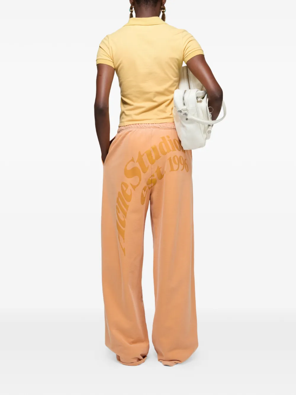  Acne Studios Buttoned Logo Polo Shirt - Yellow 