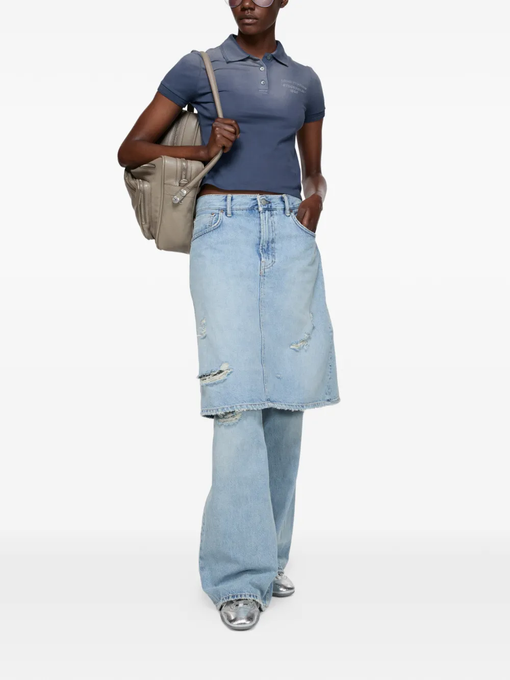 Acne Studios Poloshirt Blauw