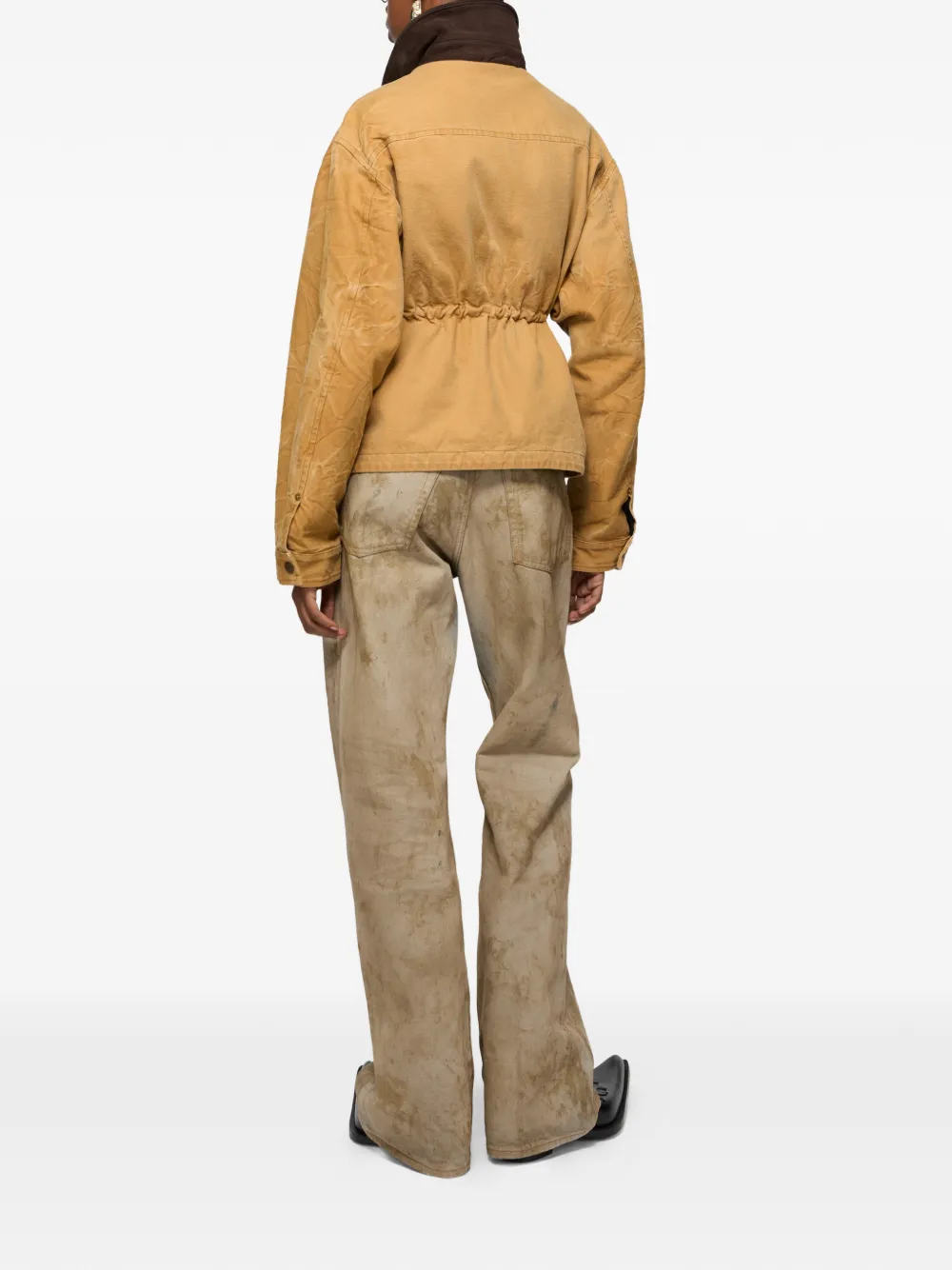  Acne Studios Drawstring Collar Jacket - Neutrals 