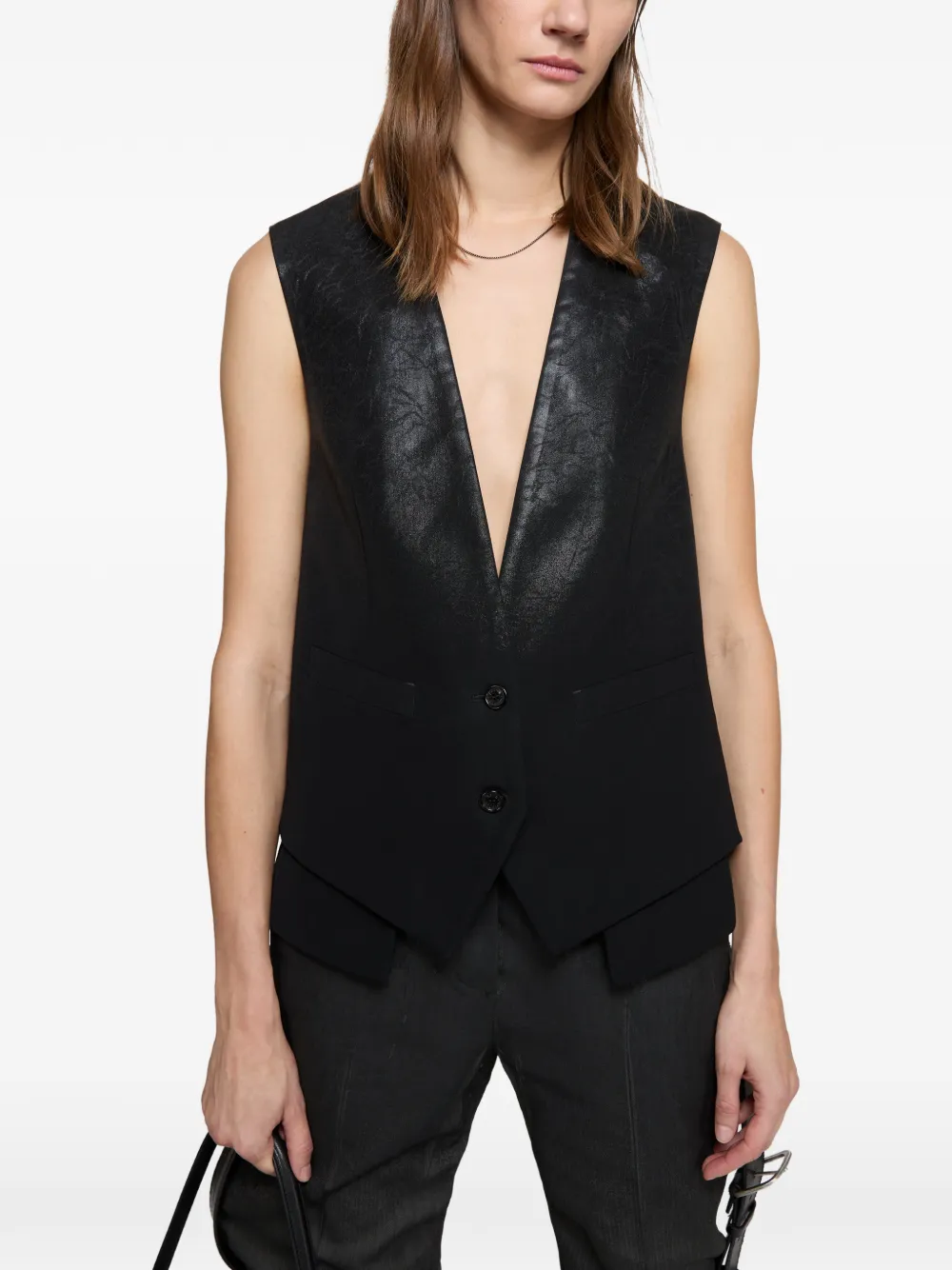 Acne Studios Degradé Vest in Black, view 4