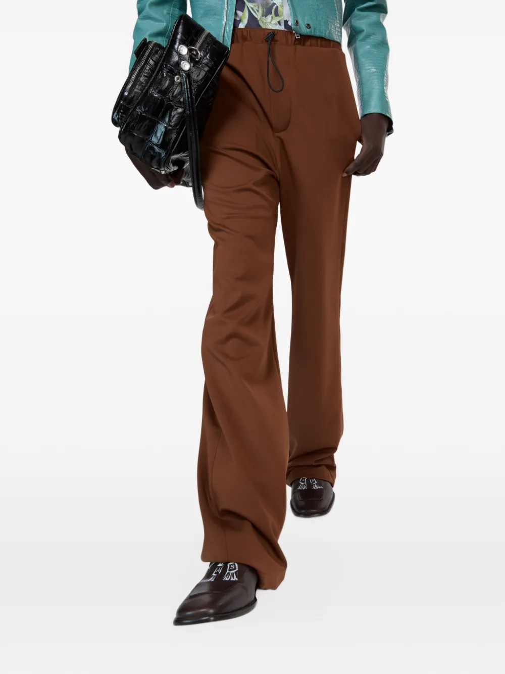 Acne Studios Jersey broek Bruin