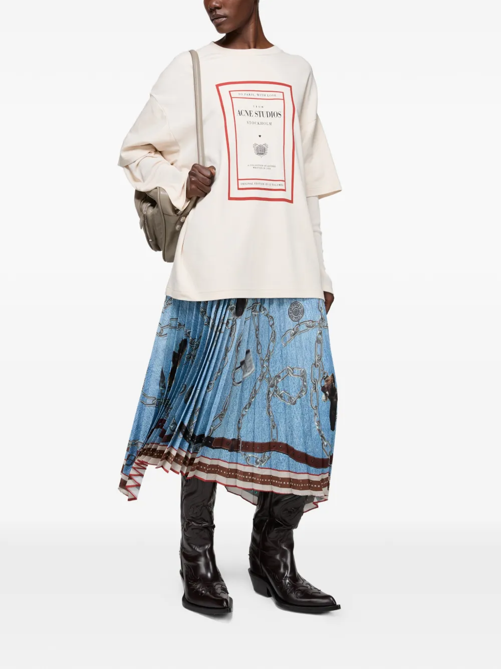  Acne Studios Long-sleeved T-shirt - Neutrals 