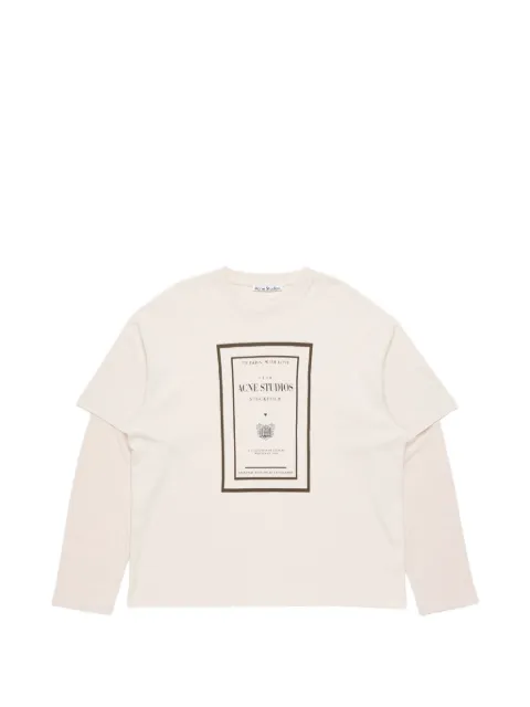 Acne Studios layered graphic-print T-shirt