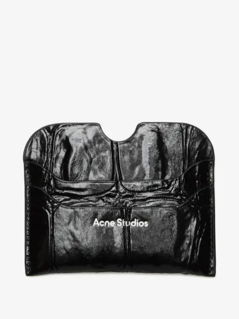 Acne Studios logo-detail embossed card holder