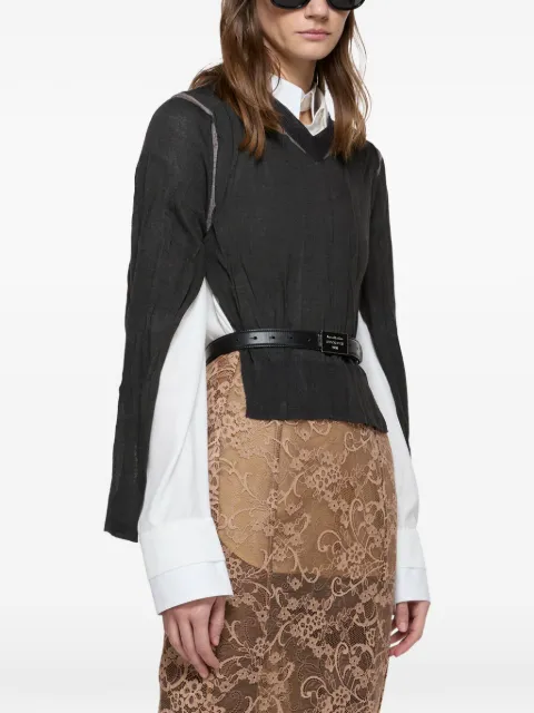 Acne Studios Oberteil mit V-Ausschnitt