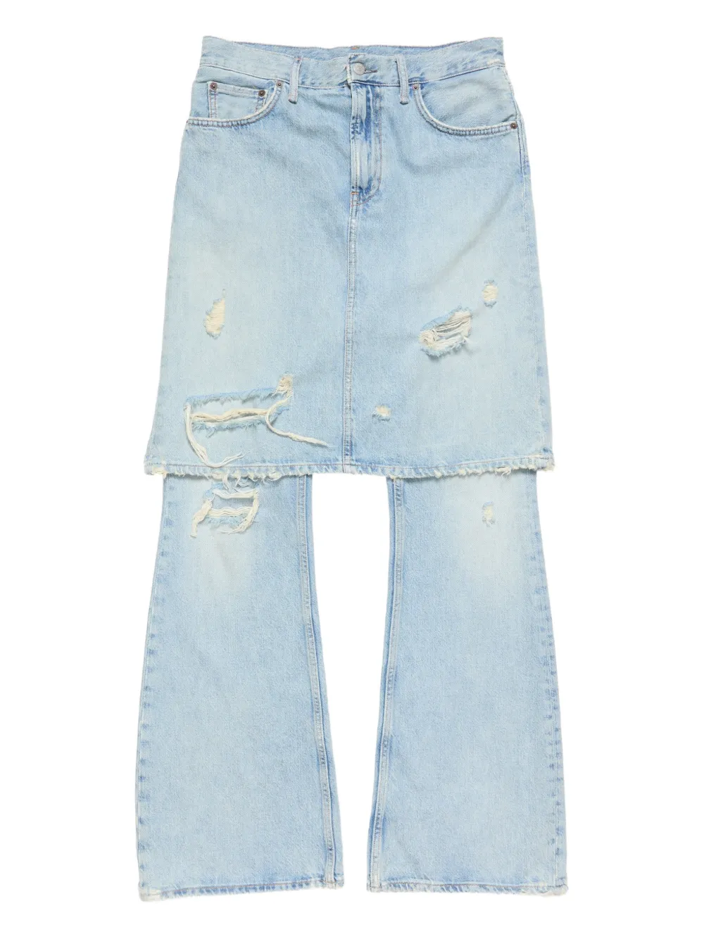 Acne Studios Jeans con effetto vissuto - Blu