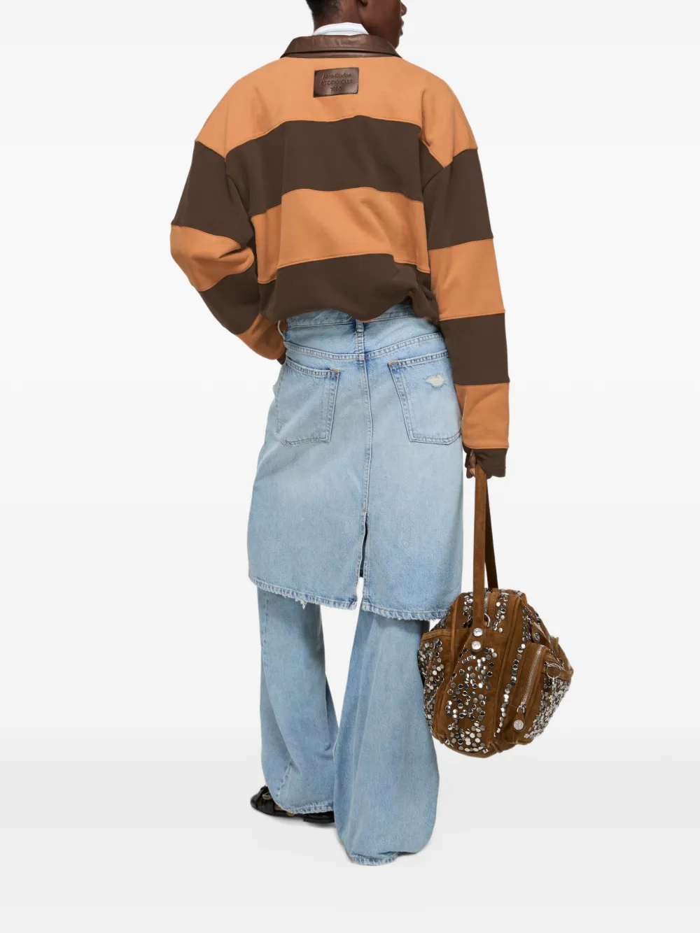 Acne Studios Gerafelde jeans Blauw