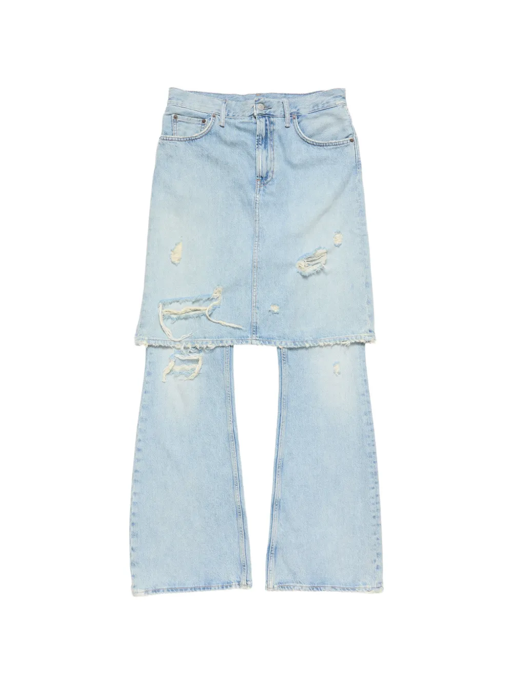 Acne Studios Gerafelde jeans Blauw