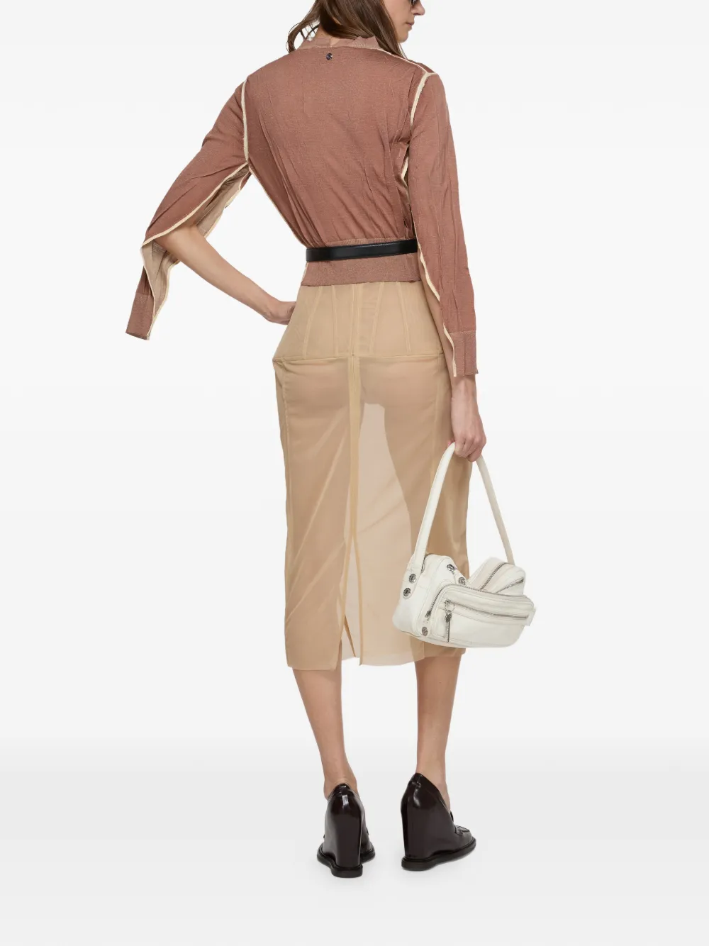 Acne Studios Top met V-hals Bruin