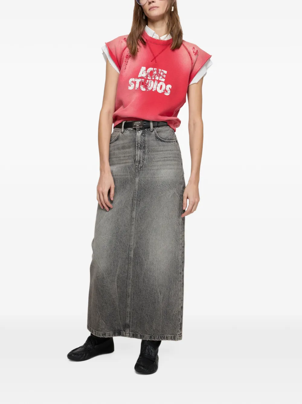 Acne Studios Denim rok Grijs
