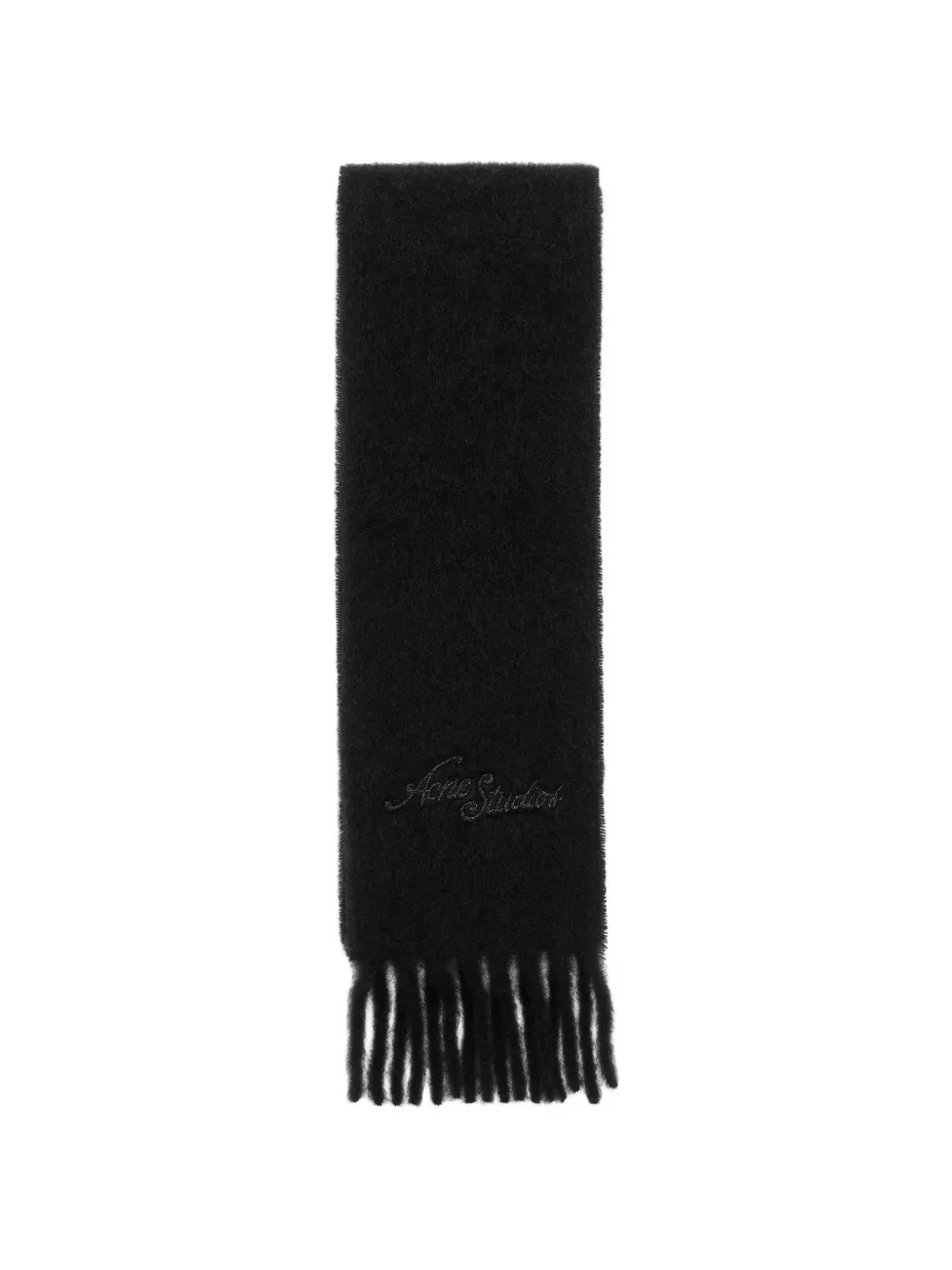 Acne Studios fringe scarf - Nero