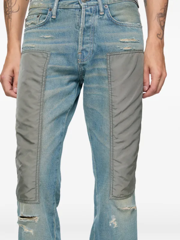 Acne Studios ダメージ ジーンズ | ブルー | FARFETCH JP