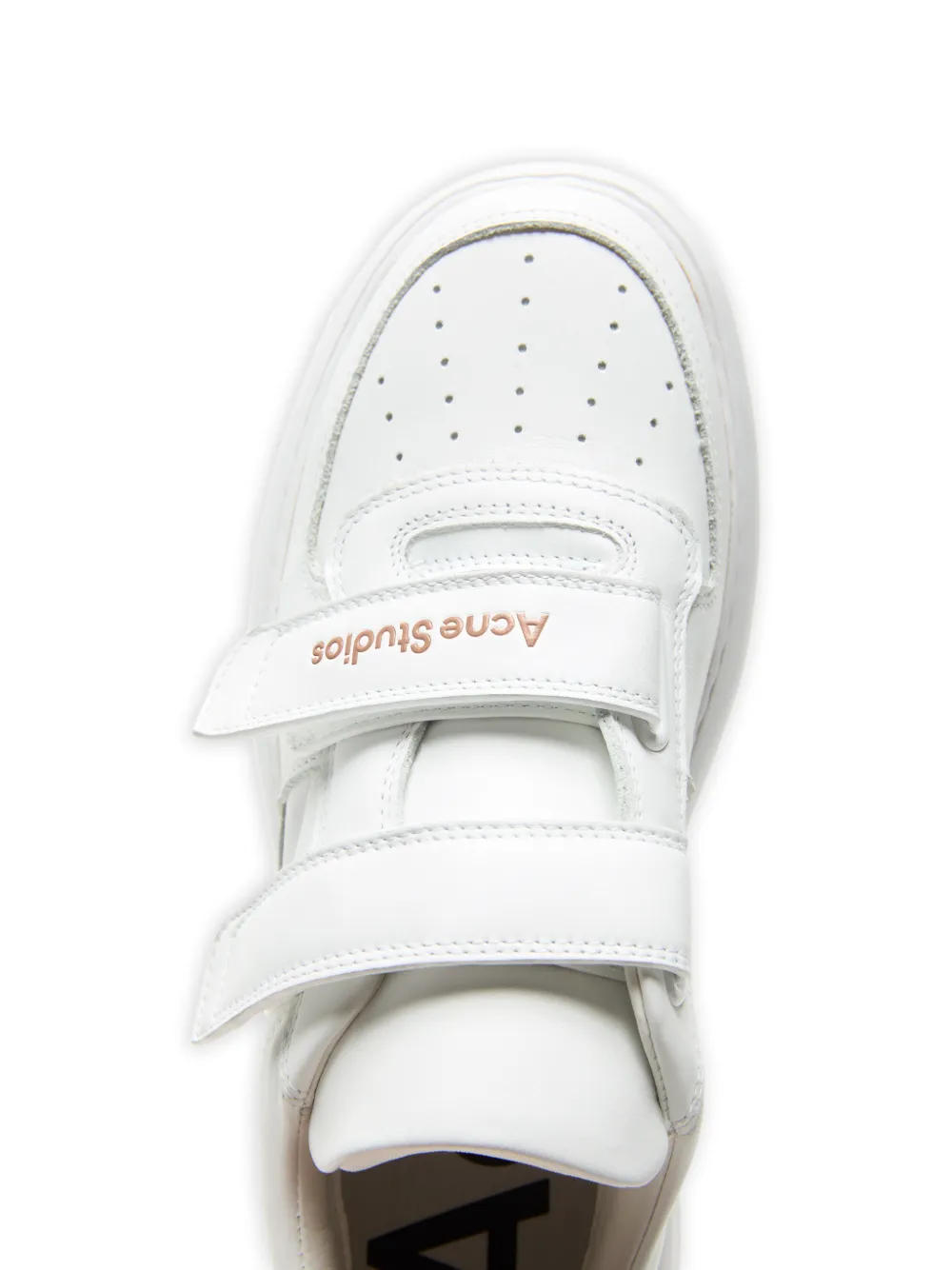 Acne Studios Leren sneakers met klittenband Wit