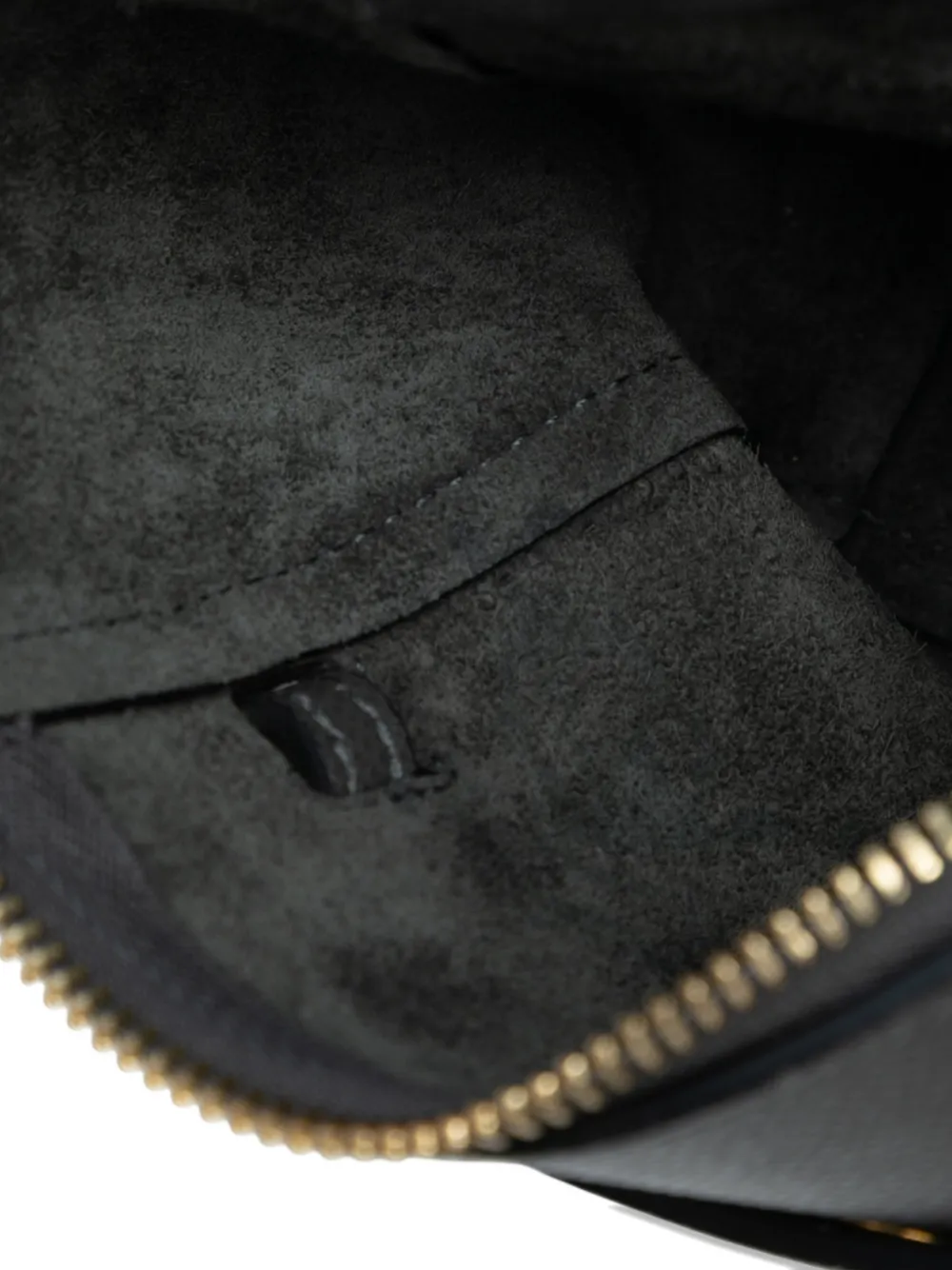 CELINE Pre-owned 2010-2025 Pico Grained Calfskin Belt Bag Satchel In Gray