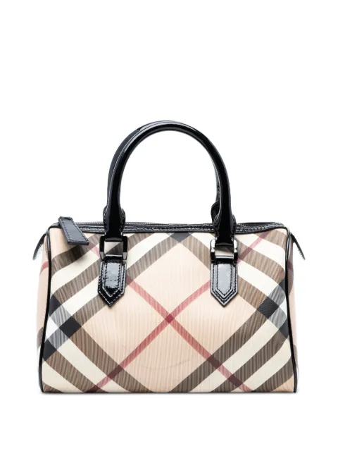 Burberry Pre-Owned bolsa boston Chester Boston de lona Supernova Check 2000-2017