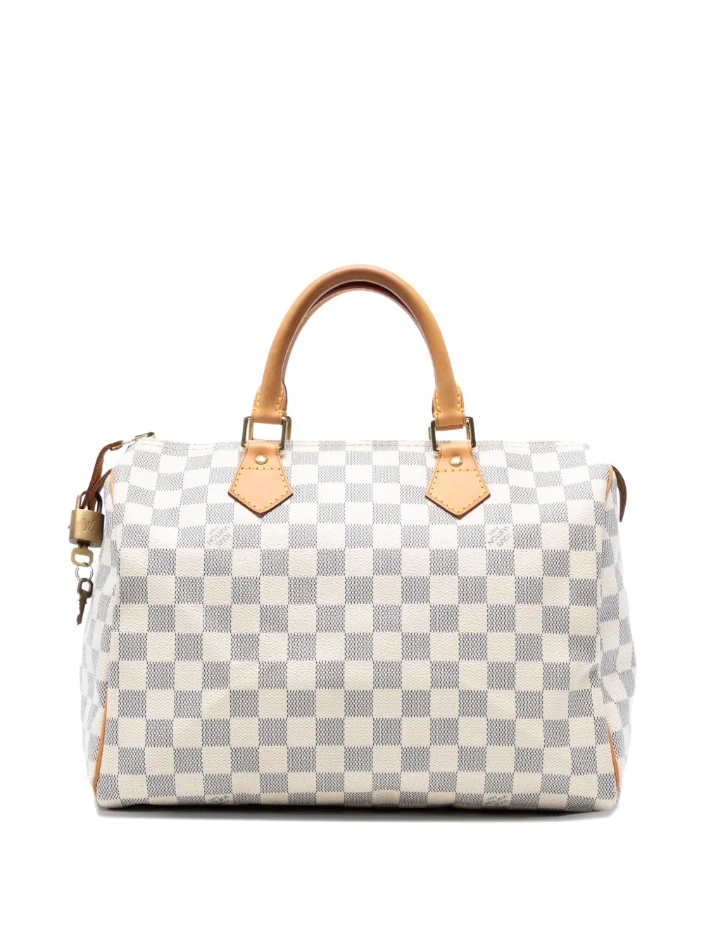 Louis Vuitton Pre-Owned 2008 Damier Azur Speedy 30 boston bag - Bianco