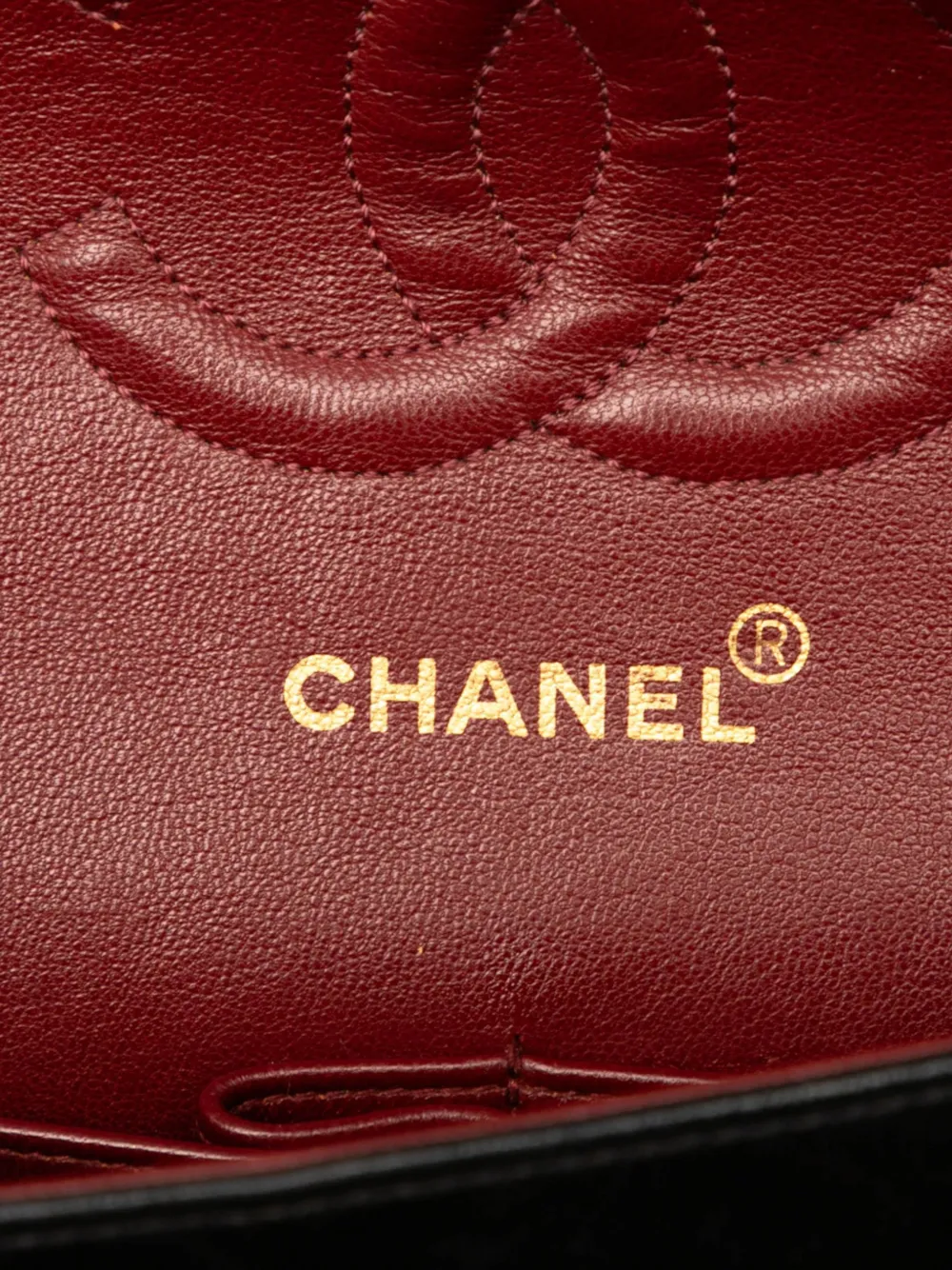 CHANEL Pre-owned 1991-1994 Medium Classic Lambskin Double Flap Shoulder Bag In Black