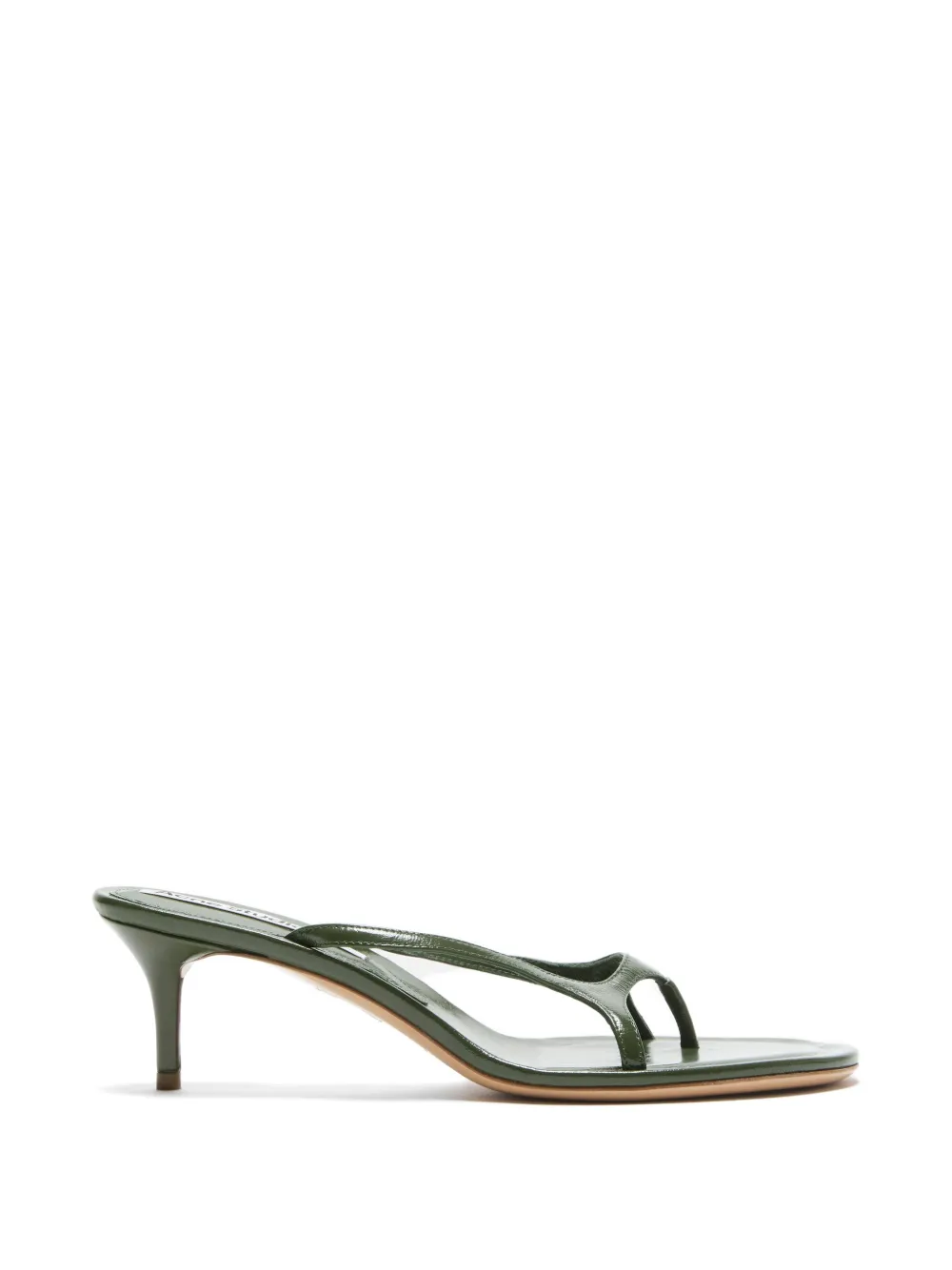 Acne Studios thong-strap kitten-heel sandals Groen