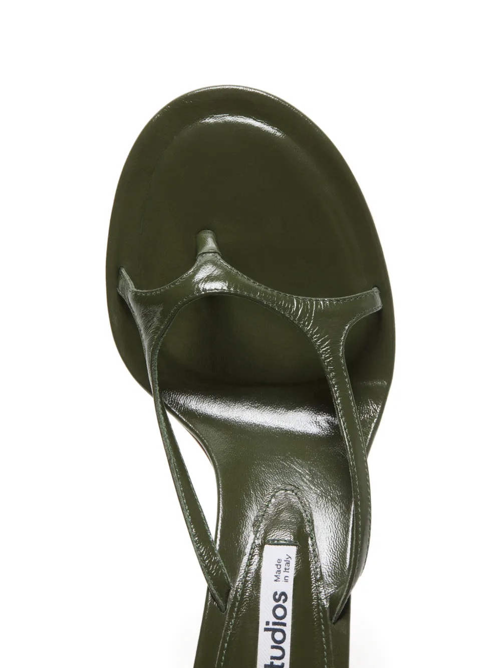 Acne Studios thong-strap kitten-heel sandals Groen