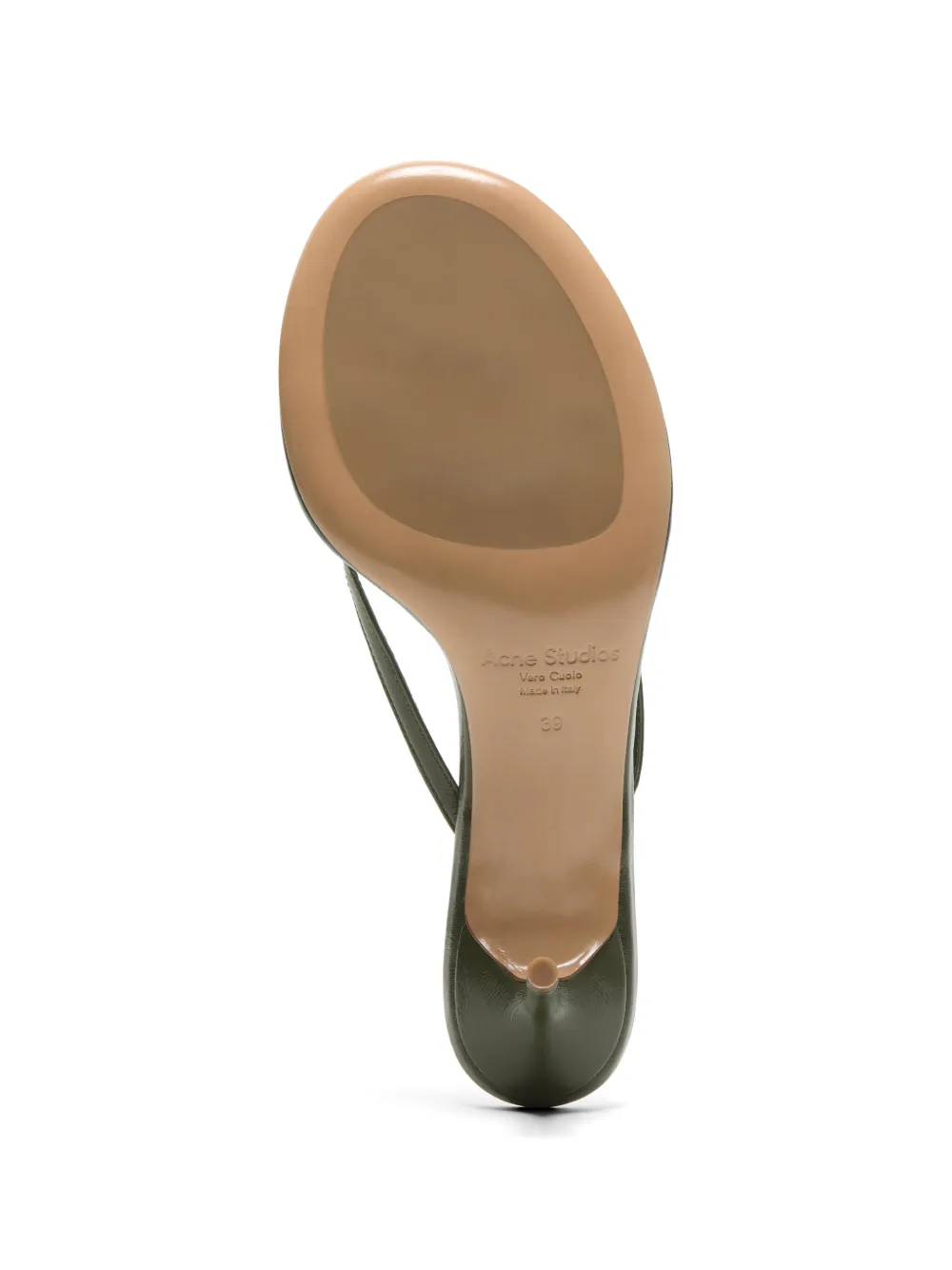 Acne Studios thong-strap kitten-heel sandals Groen