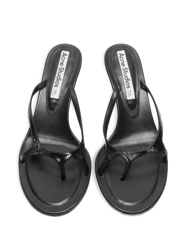 Acne Studios Kitten Heel Sandals | Black | FARFETCH