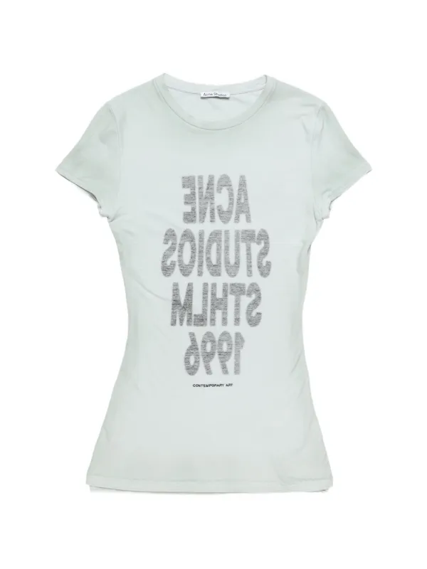 Acne Studios Layered Jersey T-shirt in Green