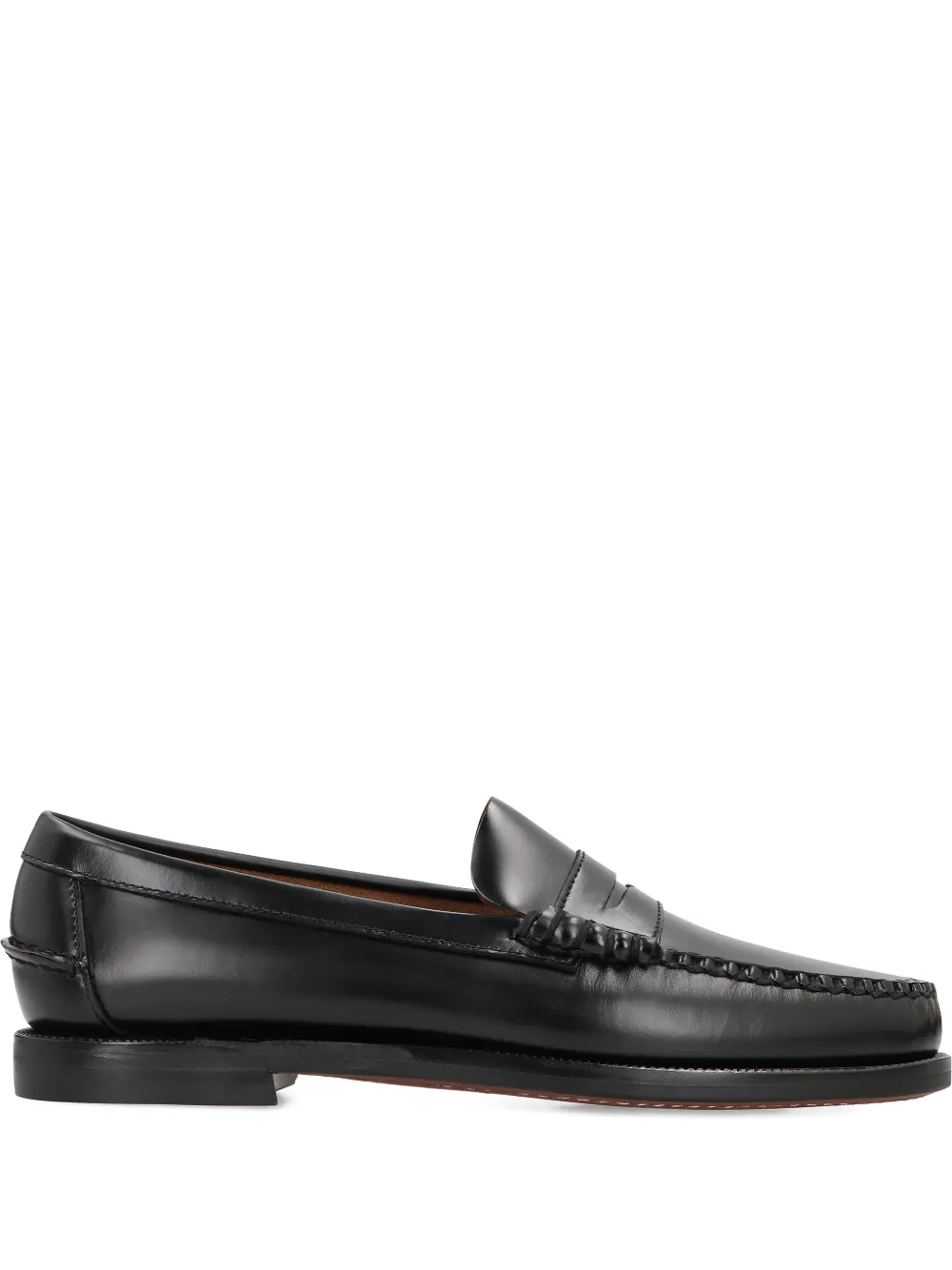 Sebago Classic Dan Leather Loafers In Black
