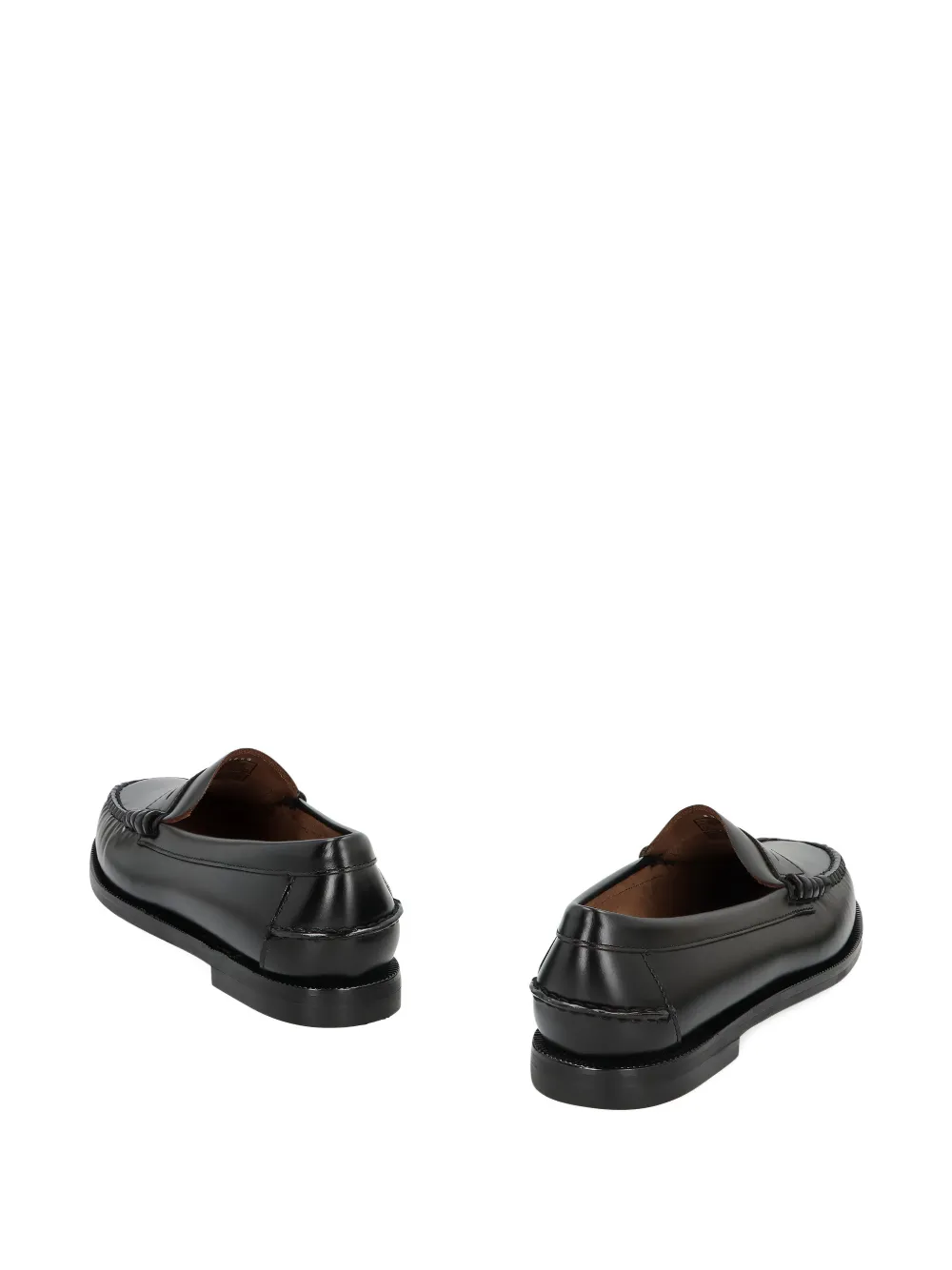Sebago Classic Dan Leather Loafers In Black