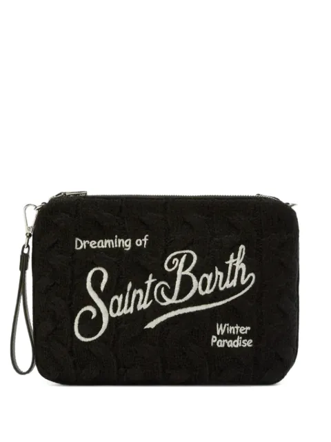 MC2 Saint Barth Parisienne embroidery clutch bag