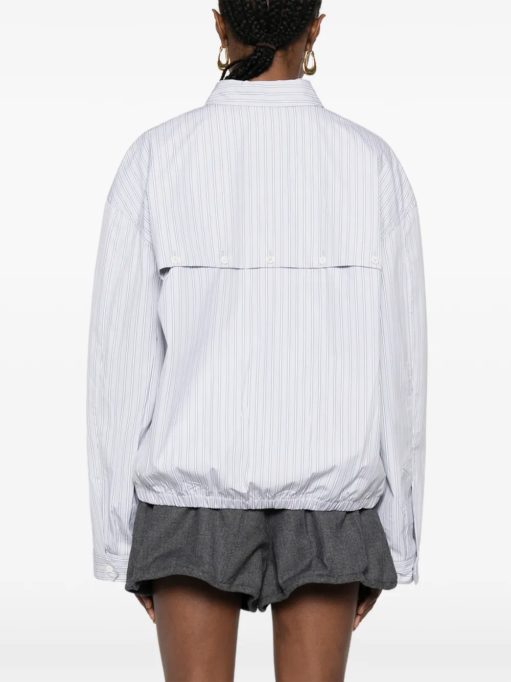 Miu Button-up bomberjack Grijs